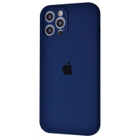 Чохол Silicone Case Full + Camera для iPhone 12 Pro Max Deep Navy