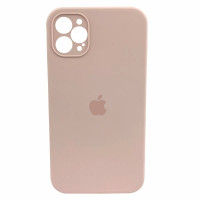 Чехол Silicone Case Full + Camera для iPhone 12 Pro Max Pink Sand