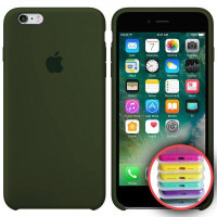 Чехол Silicone Case Full для iPhone 6 / 6s (Virid)