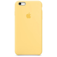 Чехол Silicone Case Full для iPhone 6 / 6s (Yellow)