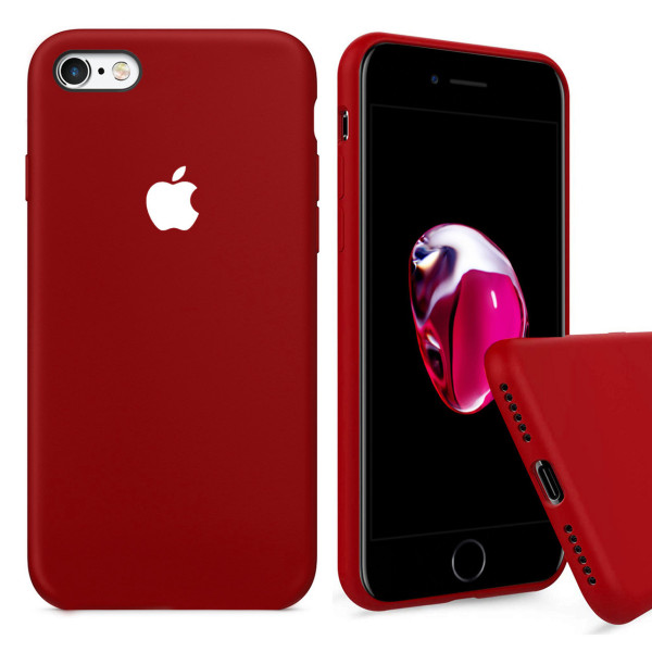 Чехол Silicone Case Full для iPhone 6 / 6s (Camellia White)