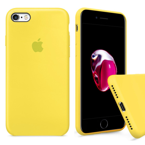 Чехол Silicone Case Full для iPhone 6 / 6s (Canary Yellow)