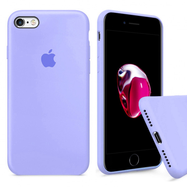 Чехол Silicone Case Full для iPhone 6 / 6s (Glycine)