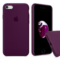 Чехол Silicone Case Full для iPhone 6 / 6s (Marsala)