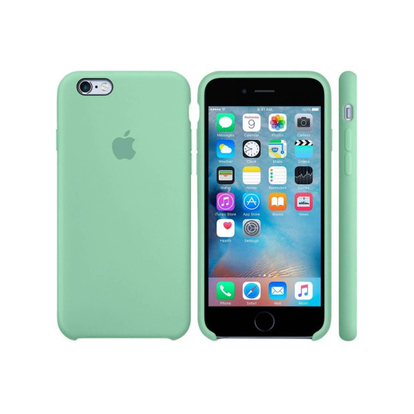 Чехол Silicone Case для iPhone 6/6s (Mint Gum) OEM