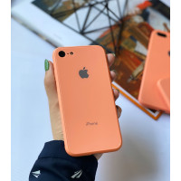 Чохол Glass Pastel color Logo для iPhone 6 / 6s (Peach)