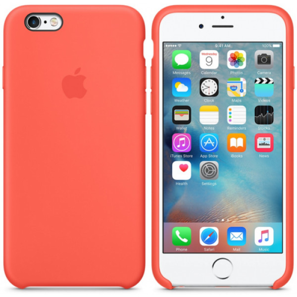 Чехол Silicone Case Full для iPhone 6 Plus / 6s Plus (Coral)