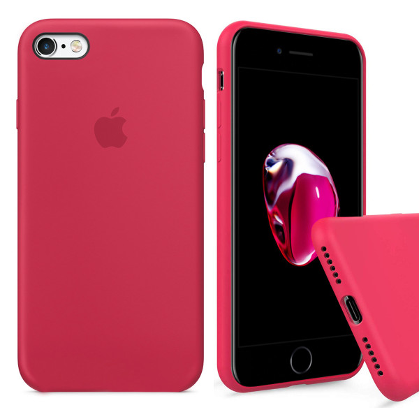 Чехол Silicone Case Full для iPhone 6 Plus / 6s Plus (Red Raspberry)