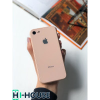 Чохол Glass Pastel color Logo на iPhone 7/8 / SE (2020) (Pink Sand)