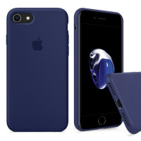 Чехол Silicone Case Full на iPhone 7 / 8 / SE (2020) (Midnight Blue)