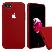 Чехол Silicone Case Full на iPhone 7 / 8 / SE (2020) (Camellia White)