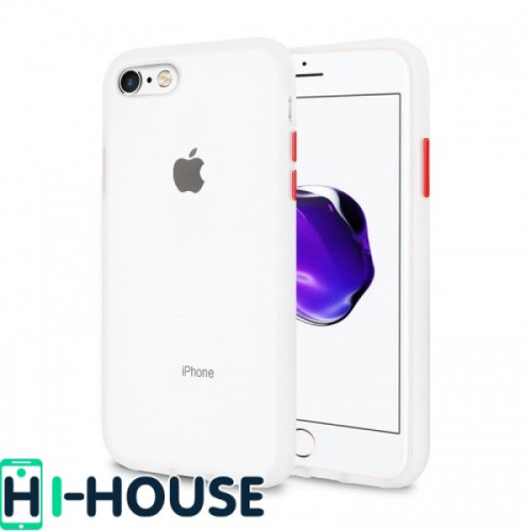 Чехол Gingle Series Case на iPhone 7 / 8 / SE (2020) (Transparent Red)
