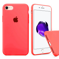 Чехол Silicone Case Full на iPhone 7 / 8 / SE (2020) (Electric Pink)