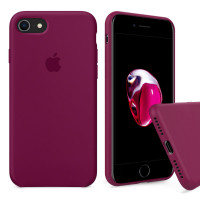 Чехол Silicone Case Full на iPhone 7 / 8 / SE (2020) (Rose Red)