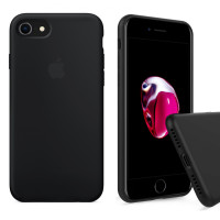 Чехол Silicone Case Full на iPhone 7 / 8 / SE (2020) (Black)