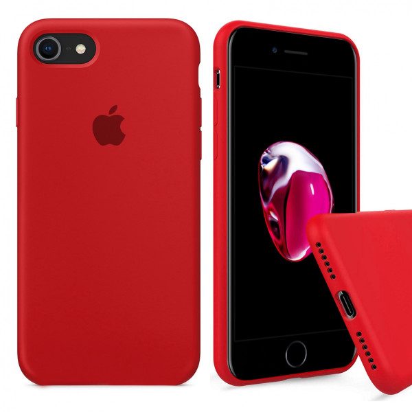 Чехол Silicone Case Full на iPhone 7 / 8 / SE (2020) (Red)