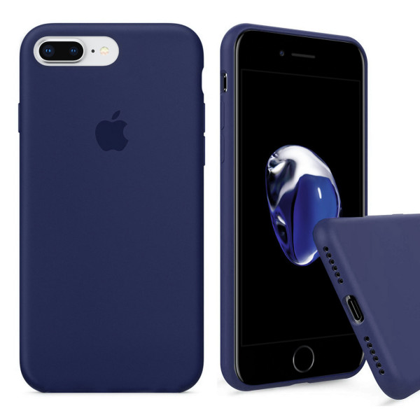 Чехол Silicone Case Full для iPhone 7 Plus / 8 Plus (Midnight Blue)