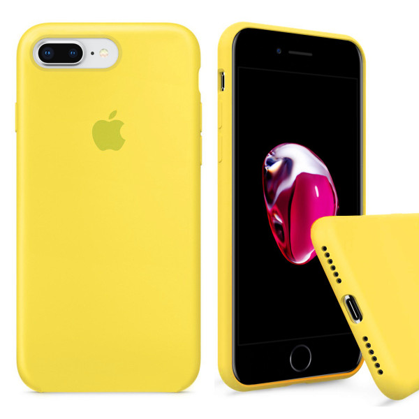 Чехол Silicone Case Full для iPhone 7 Plus / 8 Plus (Canary Yellow)