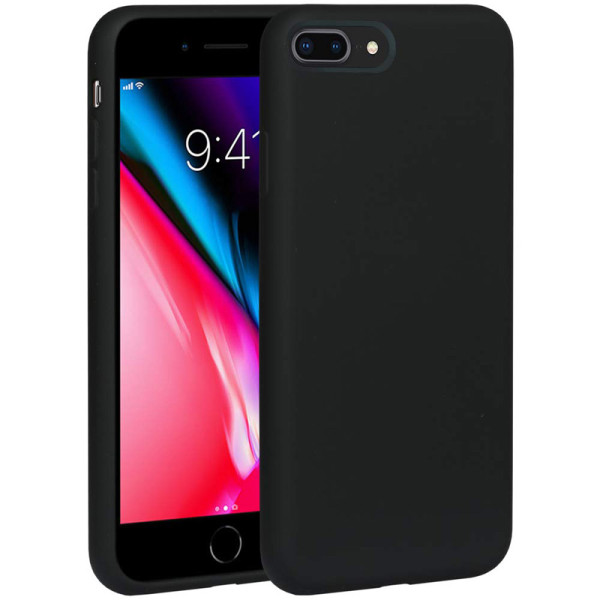 Чехол Silicone Case Full для iPhone 7 Plus / 8 Plus (Black)