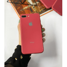 Чехол Glass Pastel color Logo для iPhone 7 Plus / 8 Plus (Camellia)