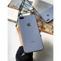 Чехол Glass Pastel color Logo для iPhone 7 Plus / 8 Plus (Lavender Gray)