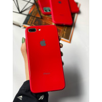Чохол Glass Pastel color Logo для iPhone 7 Plus / 8 Plus (Red)