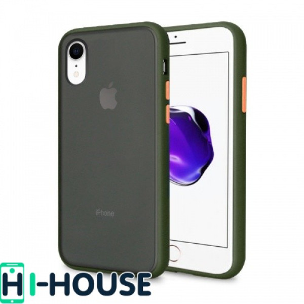 Чехол Gingle Series Case на iPhone Xr (Green Orange)