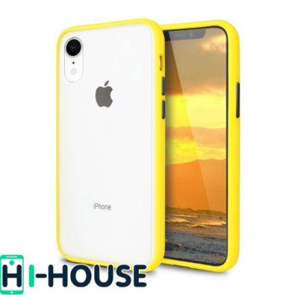 Чехол Gingle Series Case на iPhone Xr (Yellow Black)
