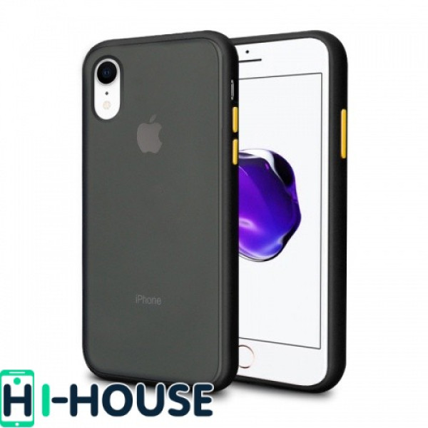 Чехол Gingle Series Case на iPhone Xr (Black Yellow)