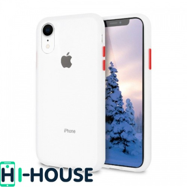Чехол Gingle Series Case на iPhone Xr (Transparent Red)