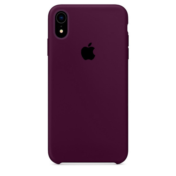Чехол Silicone Case для iPhone XR (Marsala) OEM