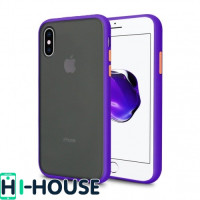 Чехол Gingle Series Case на iPhone Xs/X (Purple Yellow)