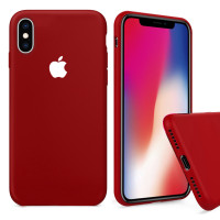 Чехол Silicone Case Full для iPhone XS Max (Camellia White)