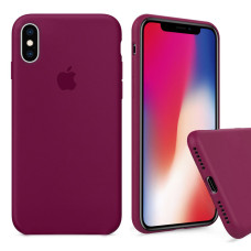 Чохол Silicone Case Full для iPhone XS Max (Rose Red)