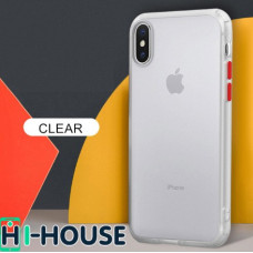 Чохол Gingle Series Case на iPhone Xs Max (Transparent Red)