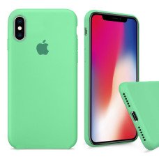 Чохол Silicone Case Full для iPhone XS / X (Spearmint)