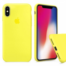 Чохол Silicone Case Full для iPhone XS Max (Yellow)