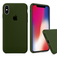 Чехол Silicone Case Full для iPhone XS / X (Virid)