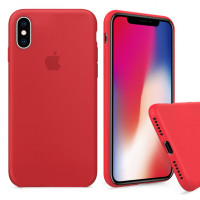 Чехол Silicone Case Full для iPhone XS Max (Red)