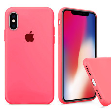 Чохол Silicone Case Full для iPhone XS / X (Coral)