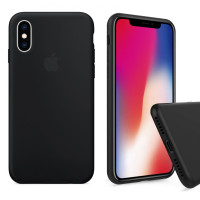 Чехол Silicone Case Full для iPhone XS / X (Black)