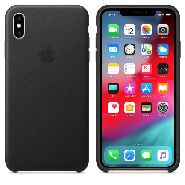 Чехол Good Leather Case для iPhone XS Max (Black)