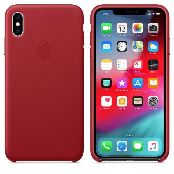 Чехол Good Leather Case для iPhone XS / X (Red)