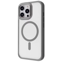 Чехол для iPhone 15 Pro Proove Clear Essence Case with Magnetic Ring (Gray)
