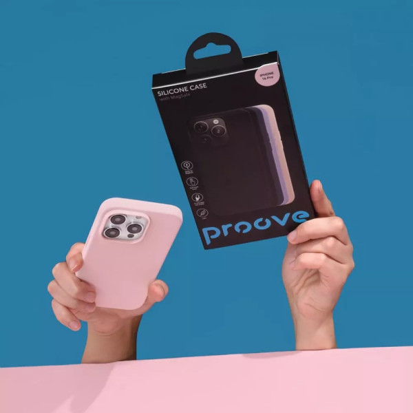 Чехол для iPhone 15 Pro Proove Silicone Case with Magnetic Ring (Clay)
