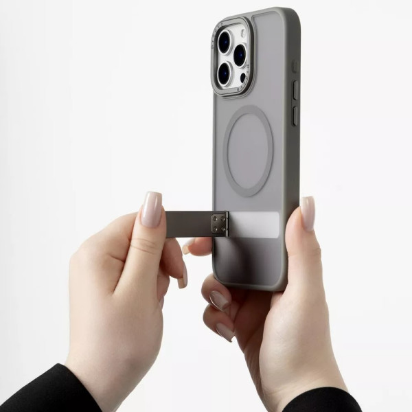 Чехол для iPhone 15 Pro Proove Mainstay Case with Magnetic Ring (Gray)