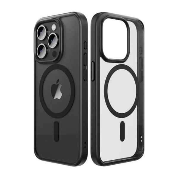 Чохол для iPhone 15 Rock Guard Clear with Magnetic (Black)