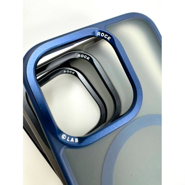 Чехол для iPhone 15 Pro ROCK Metal-Lens Shield with Magnetic (Titanium Gray)