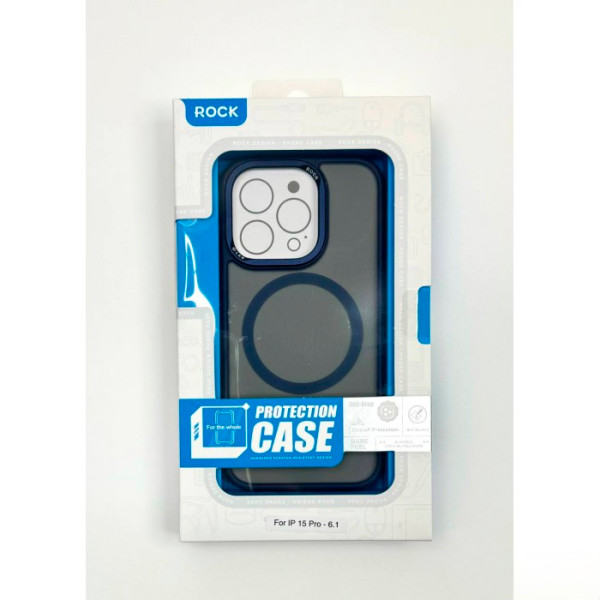 Чехол для iPhone 15 Pro ROCK Metal-Lens Shield with Magnetic (Titanium Gray)