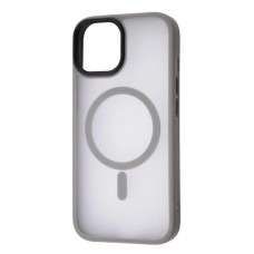 Чeхол для iPhone 15 Pro Max WAVE Matte Insane Case with MagSafe (Grey)